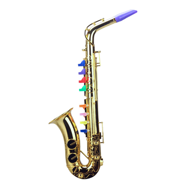 Kinder Musikinstrument Spielzeug Saxophon Gold