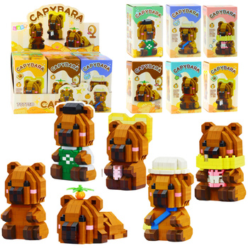 Capybara Bausteine ​​3D Figur 204 – 263 Teile.