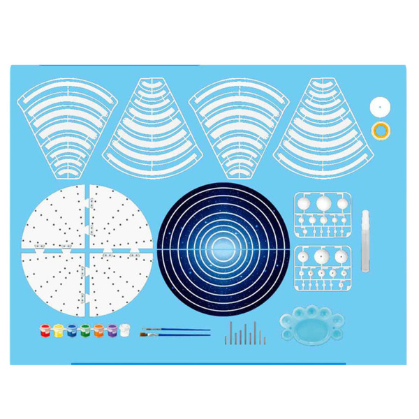 DIY-Lernset aus Kunststoff mit Planeten des Sonnensystems
