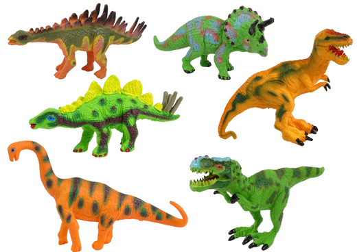 Set of Dinosaur Figures Models 6 Pieces Accessories
