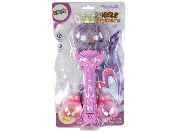 Soap Bubbles Lights Sounds Pink Wand