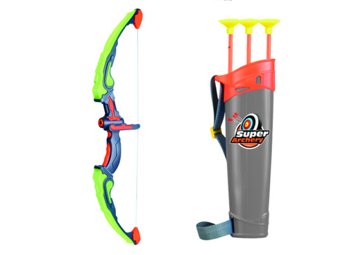 Archer Set Bow Shield Quiver Arrows 3 Pcs Light