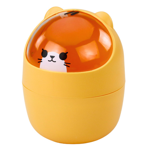 Mini-Teddybär-Schreibtischkorb, Orange, 1 l, 16 cm