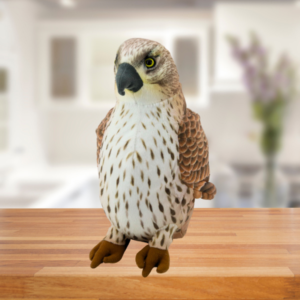 Plush Toy Peregrine Falcon Bird Brown 30cm
