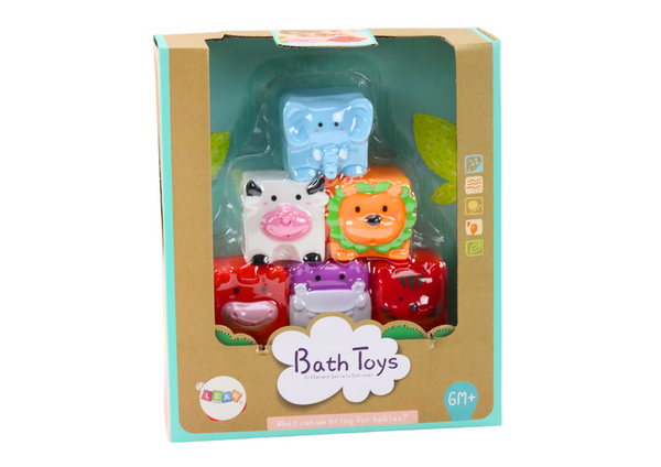 Soft Educational Bath Blocks Animals