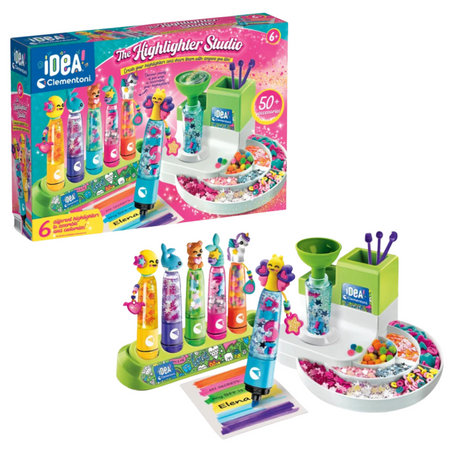 Idea Art Markerfabrik-Set Textmarker 6 Stück Clementoni 18127