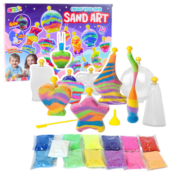 Magischer Sand DIY Kreativset Sanddekorationen Leuchtsand