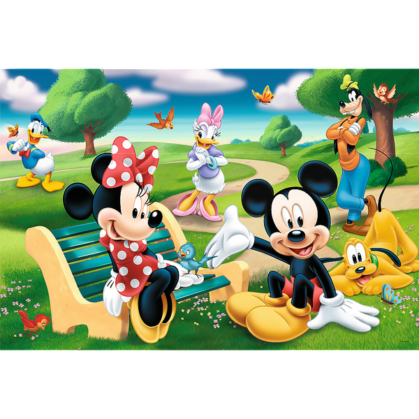 Puzzle - 24Maxi - Mickey Mouse mit Freunden - Disney Standardfiguren Trefl 14344