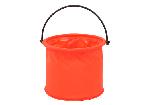 Multifunktionaler faltbarer Wassereimer aus PVC, orange