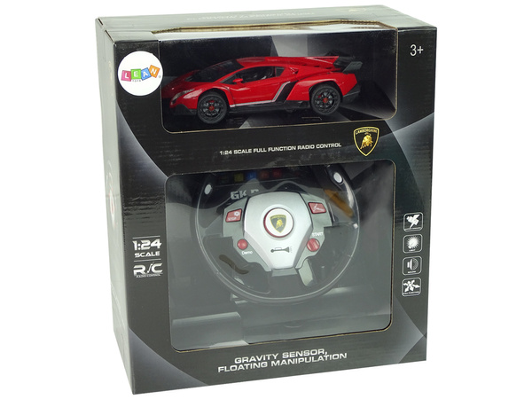 Ferngesteuerter Lamborghini Veneno Rot 2.4 G Pilot Lenkrad Sound Lichter