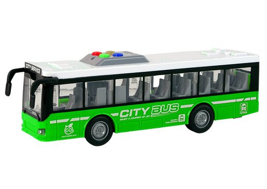 Batteriebetriebene Buslichter, Geräusche, Reibungsantrieb, Green, 1:16
