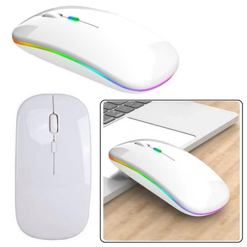 Wireless Mouse Universal Silent Range 10m White