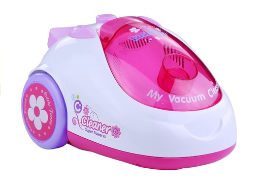 Pink Realistic Vacuum Cleaner 2 Nozzles