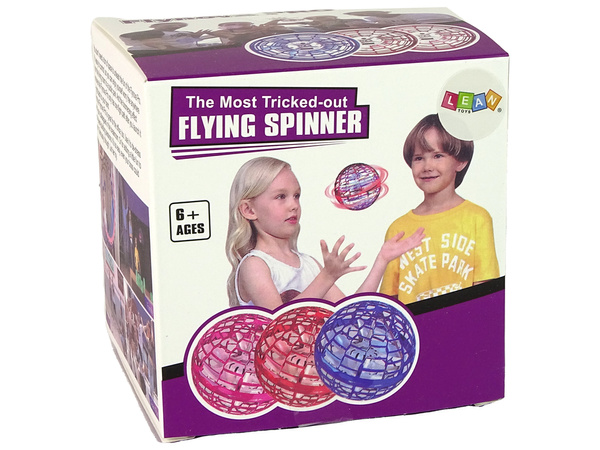 Flying Spinning Ball Blue Flynova Hand Controlled LED 10cm