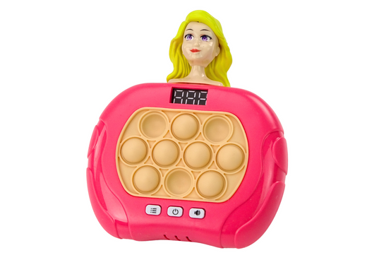 Pop-It Wac A Mole Doll Lights Sounds Pink Spiel