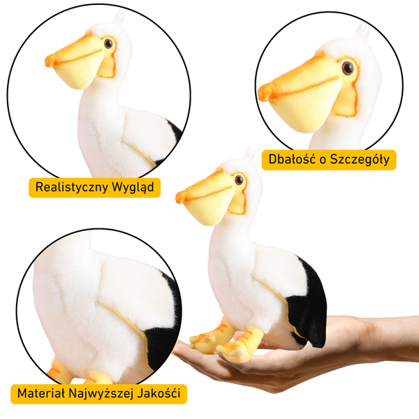 Plush Pelican Bird Plush Toy Mascot Cuddly Toy 24cm
