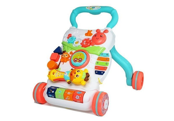 Educational Pusher for a Baby with an Interactive Microphone