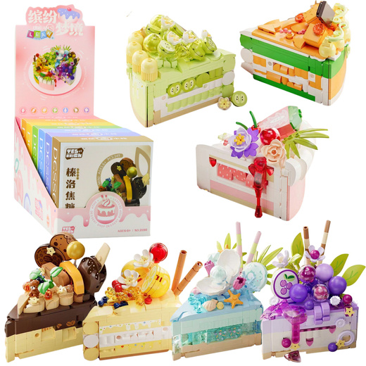 Construction Blocks Cake Cake Dessert Decorated 292–357pcs.