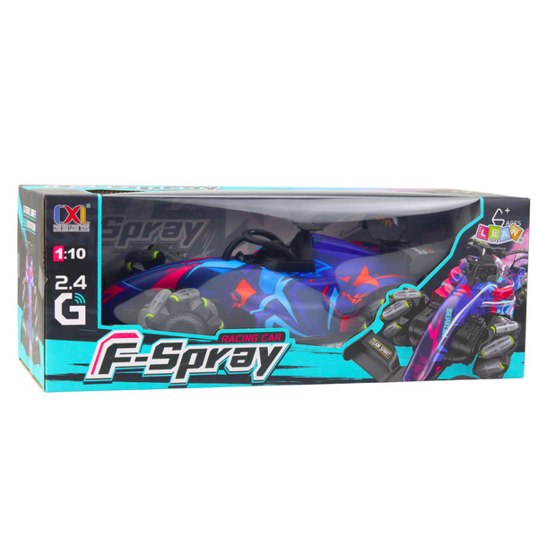 RC Ferngesteuerter Racer 1:10 Lichter Sounds Wasser Dampf Blau