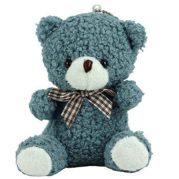 Teddy Bear Plush Keychain Pendant Decoration Navy Blue 8cm