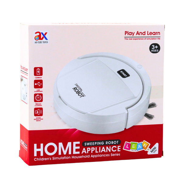 Robot Vacuum Cleaner Toy For Kids White