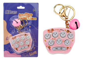 Electronic Pocket Game Keychain Pop It Arcade Pink