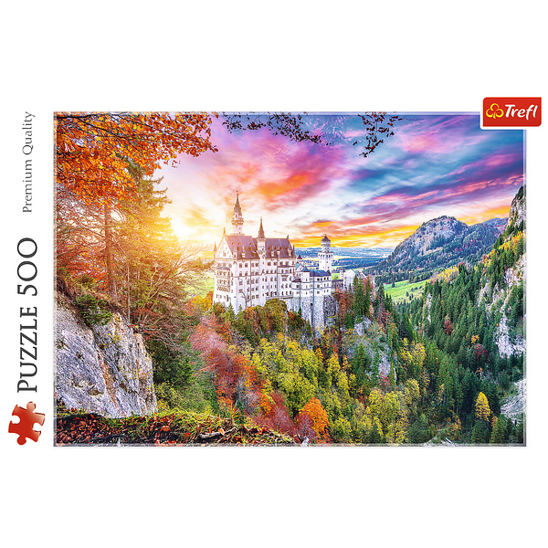 Puzzle - 500 - Widok na zamek Neuschwanstein - Niemcy - Trefl 37427