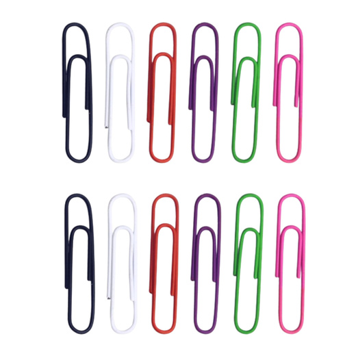 Set of Colorful Paper Clips 33mm 90pcs.