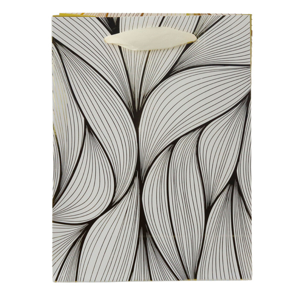 Geschenktüte Wellenförmiges Goldmuster Mix Farbe 23 x 18 x 10 cm