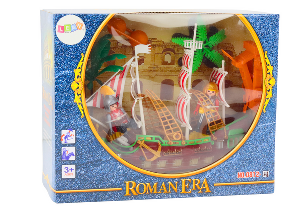 Roman Ship Romans Lights Sounds Catapult Palm Trees