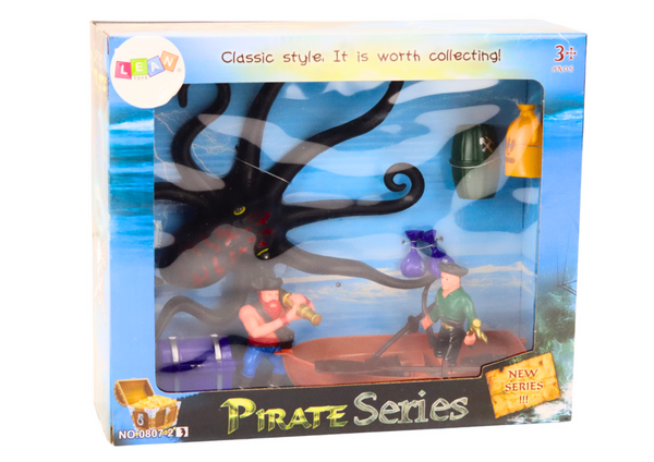 Figurenset Piraten Oktopus Boot Zubehör