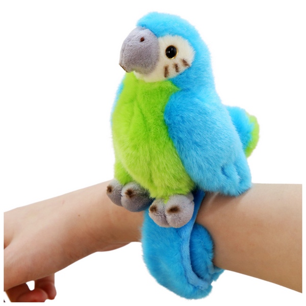 Plush Mascot Parrot Wristband Bracelet Hand Blue