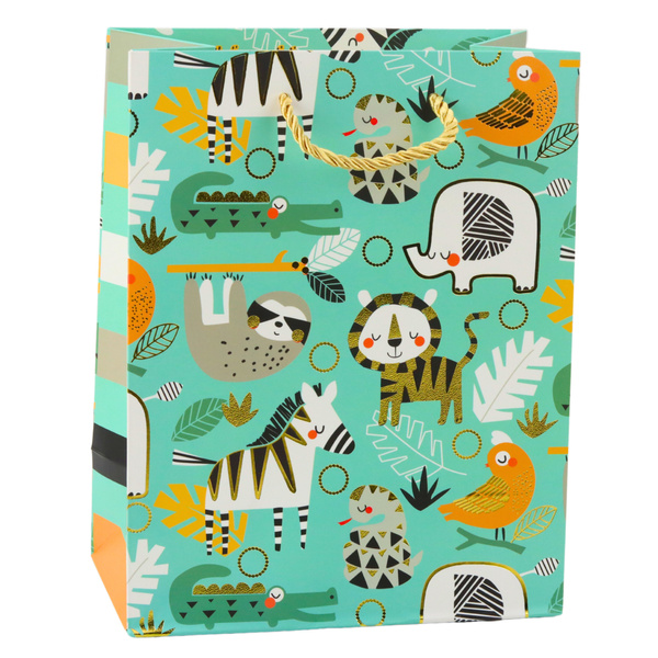 Safari Animals Paper Gift Bag 23 x 18 x 10.5 cm