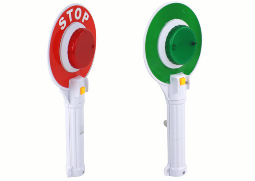 Police Lollipop For Children, Double-Sided Stop Light