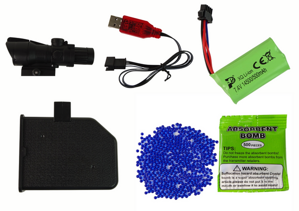 Pistolengewehr für Wassergeschosse, AMT-Gelpatronen