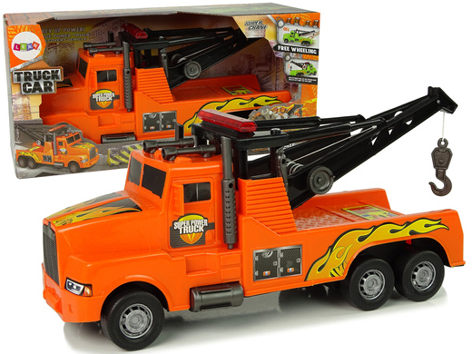 Auto-Abschleppwagen Pannenhilfe 1:10 Seil Orange