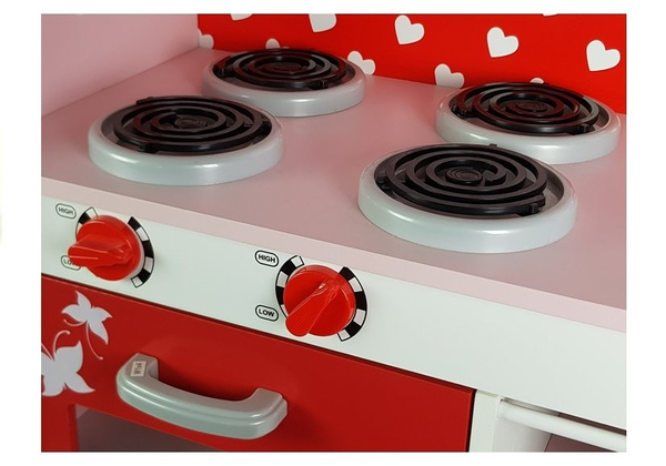 Jola Holzküche, Kühlschrank, Mikrowelle, zu öffnende Elemente