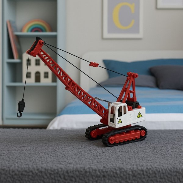 Geräusche beim Einstellen der Traversenbeleuchtung eines Raupenkrans (Metall)