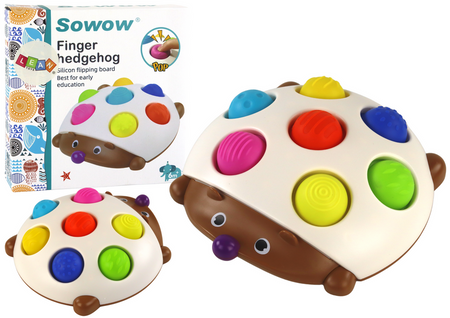 Hedgehog Sensory Toy Educational Board with Tabs
