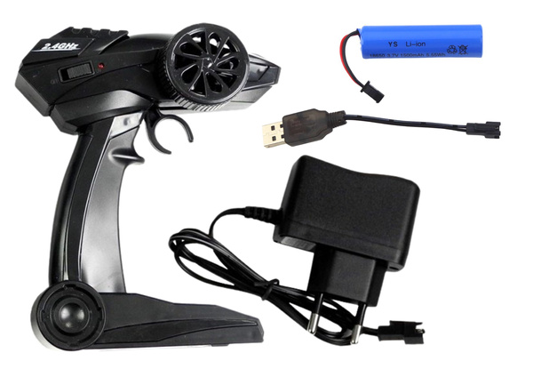 Ferngesteuertes Auto Jeep R/C 1:18 Schwarz Akkus Ladegerät Auto