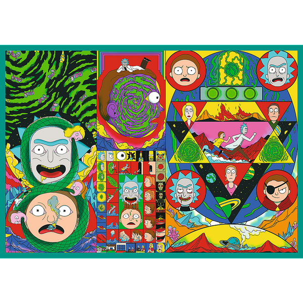 Puzzle - 4x250 - Die verrückte Welt von Rick and Morty - Warner Rick and Morty Trefl 13338