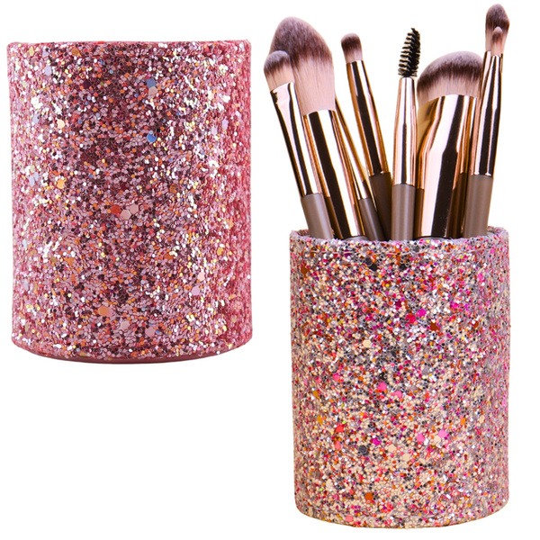 Behälterbecher für Pinsel und Zubehör Glitter Pink