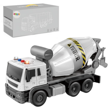 Blauer Betonmischer Rotierende Birne Sound Lichter