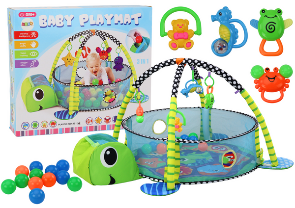 Babycouchmatte Poolbälle 3in1 Schildkröte