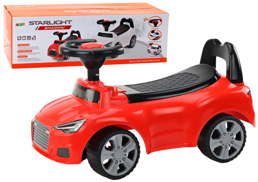 Car Ride On With Backrest QX-3396 Horn Storage Box Red