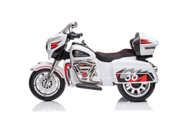 Goldwing Three-Wheeled Battery Motorcycle White
