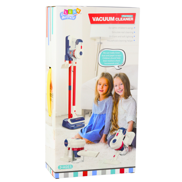 Standstaubsauger Kinder-Reinigungsset Lichter Sounds Station Weiß