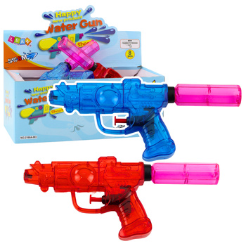 Small Transparent Water Gun Range 8m Red Blue Mix