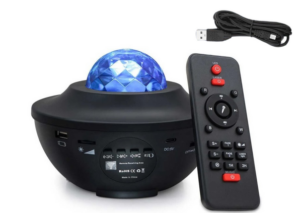 Star Projector LED Lamp Bluetooth Speaker Remote