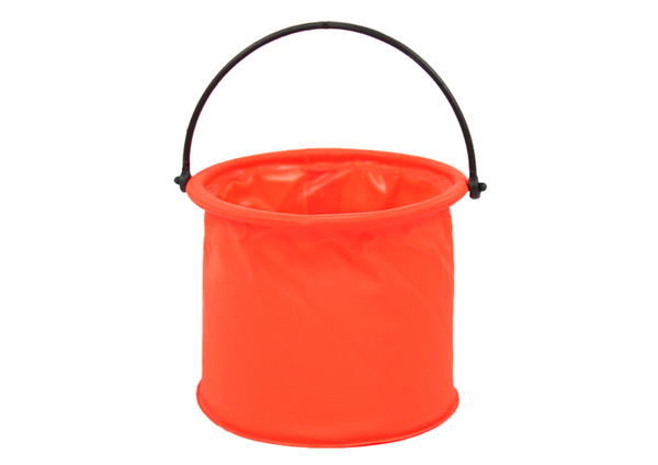Folding Bucket Multifunctional PVC For Water Orange